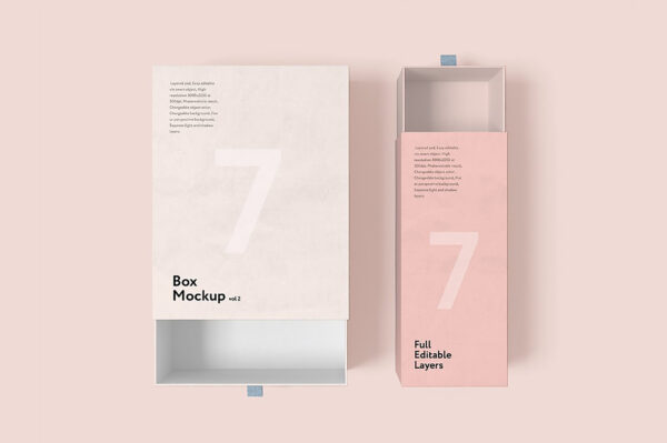 Multi Type Printed Pink Shade Box