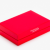 red-two piece box with insert